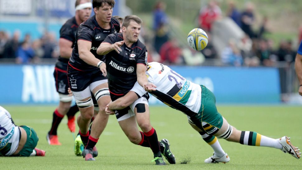 Saracens Rugby Union, AVIVA Premiership. rugby pitch, Allianz Park