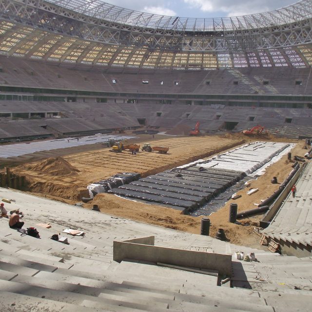 Russia at Luzhniki Stadium, 2018 World Cup, SISGrass, hybrid technology, SISAir, reinforced natural turf pitch, SIS Pitches