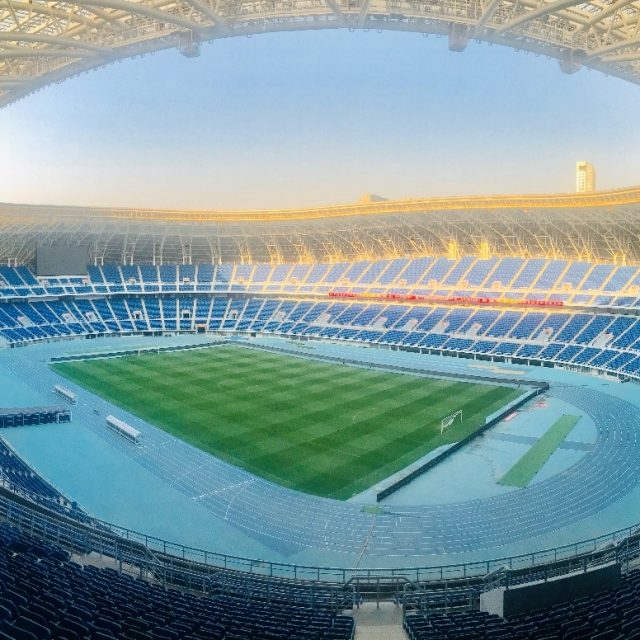 Tianjin Olympic Centre, SISGrass installation