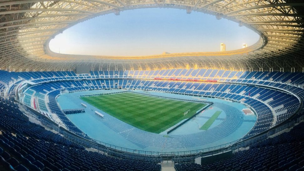 Tianjin Olympic Centre, SISGrass installation