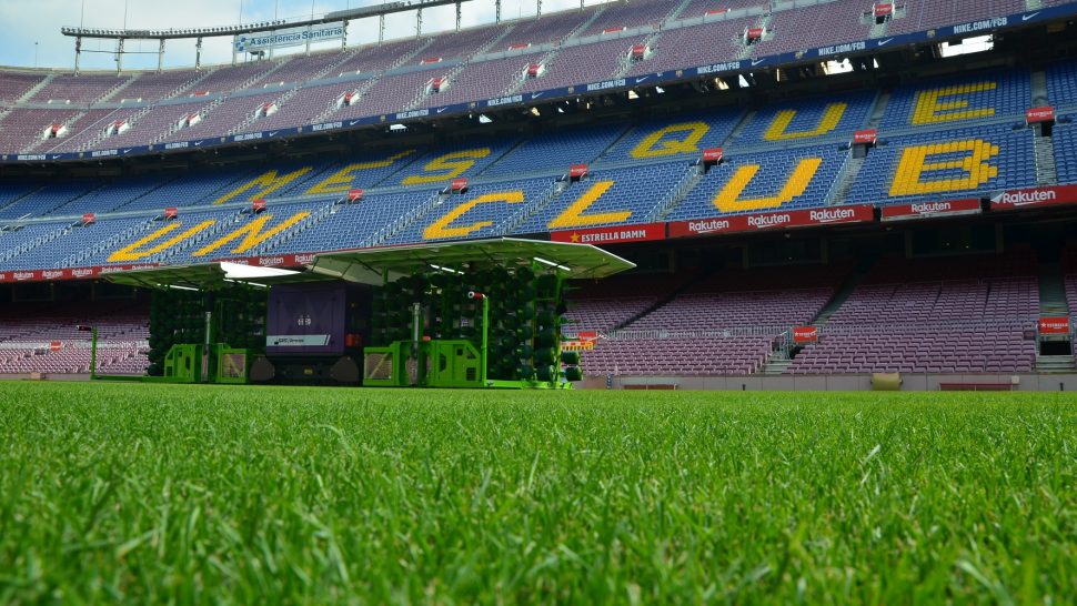 SISGrass electric machine at FC Barcelona