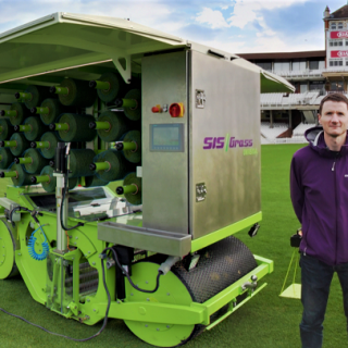 Phil with SISGrass Universal machine